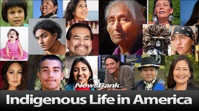 Images of a variety of Native Americans of different ages, genders, and tribal affiliations.